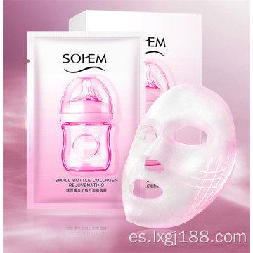 botella de leche bombilla hidratante retráctil poros máscara facial